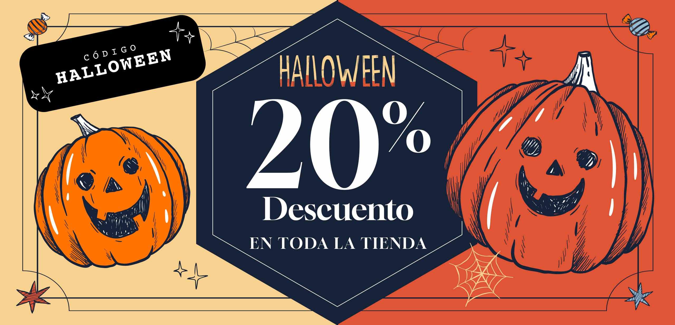 Código HALLOWEEN (-20% de descuento)